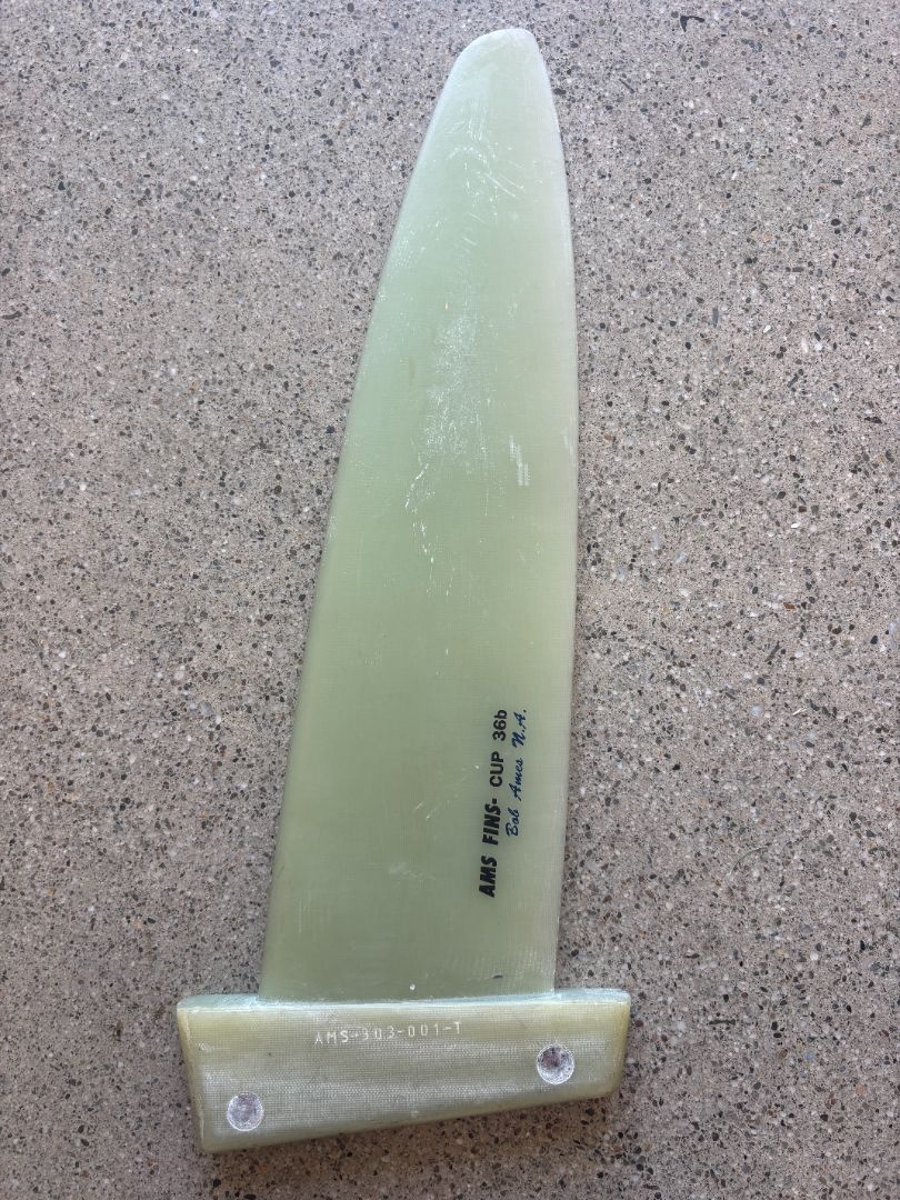 Clear Fiberglass AMS Fins AMS Fins Cup 36b Windsurf Fin, 36cm