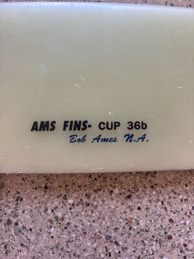 Clear Fiberglass AMS Fins AMS Fins Cup 36b Windsurf Fin, 36cm