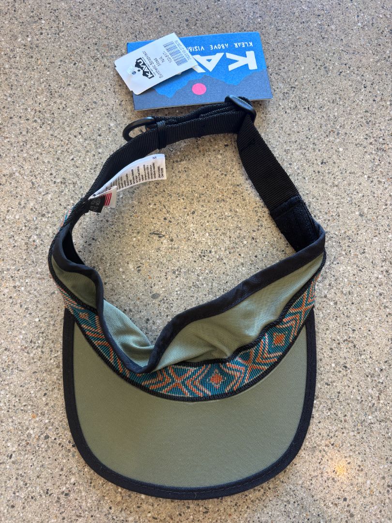 Moss Green KAVU Synthetic Strapvisor, One Size