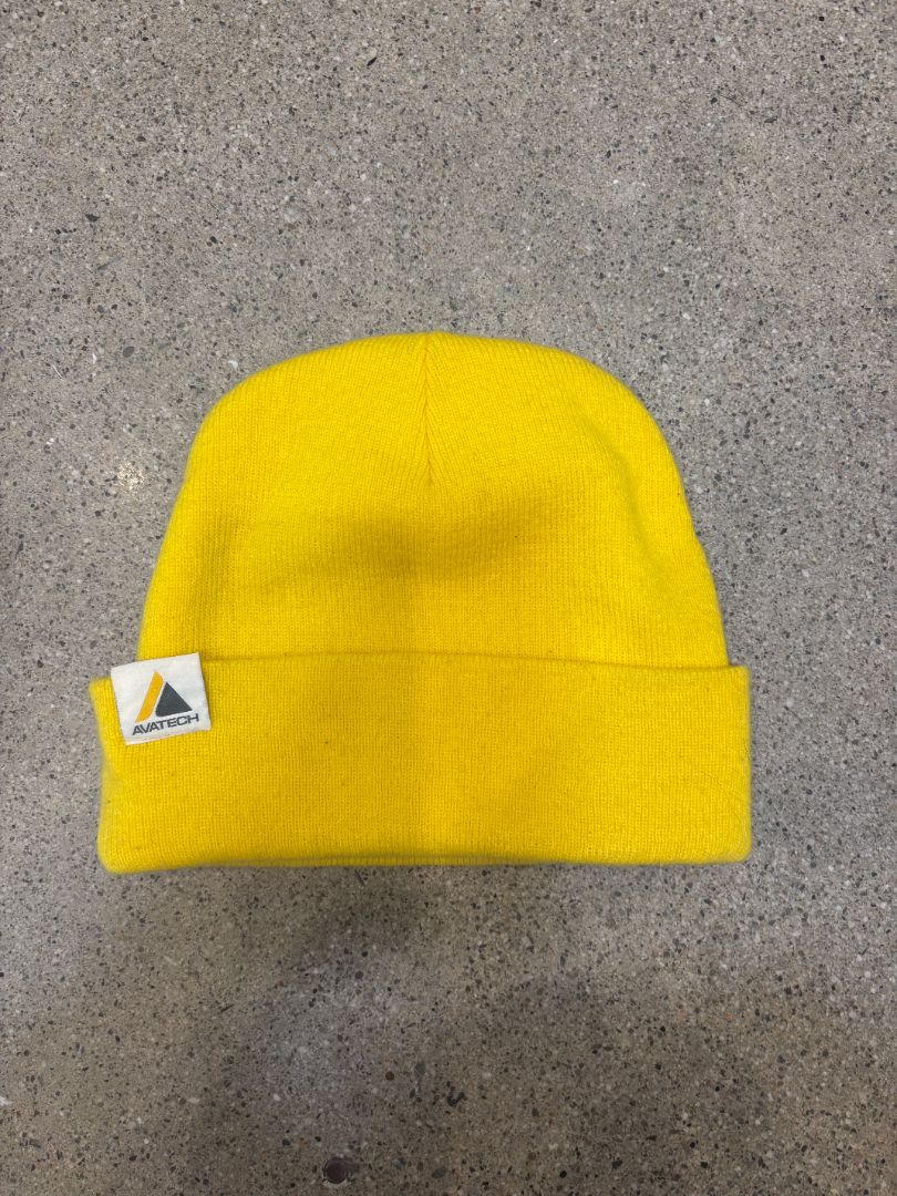 Yellow Avatech × Discrete Beanie, One Size