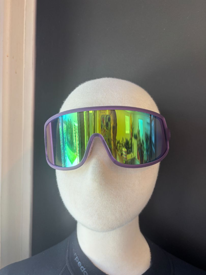 Purple / Green Mirror Goodr Wrap G Sunglasses, One Size