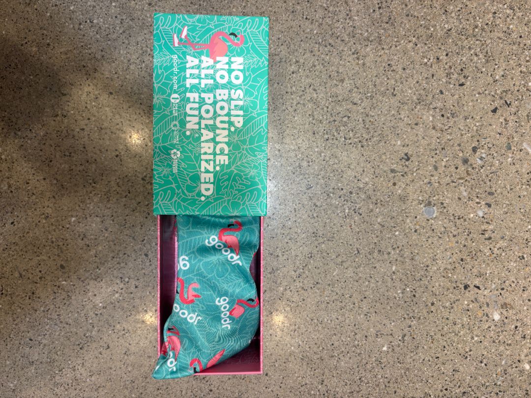 Purple / Green Mirror Goodr Wrap G Sunglasses, One Size