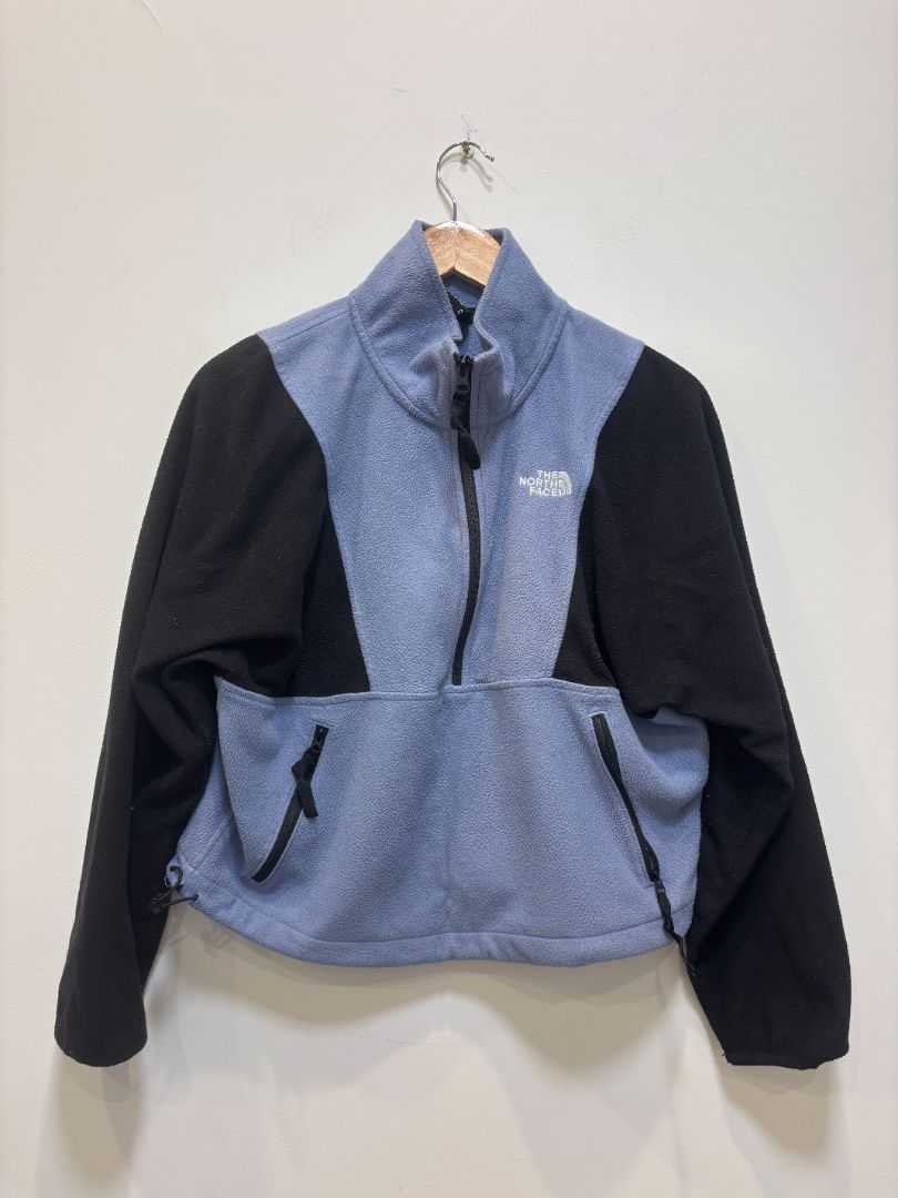 Blue & Black The North Face Fleece Pullover, Women’s Medium