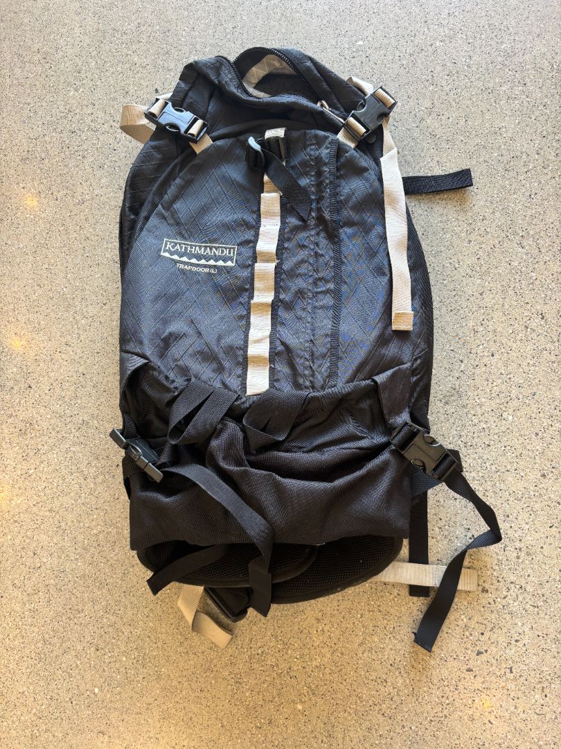 Black Kathmandu Trapdoor Backpack, Large