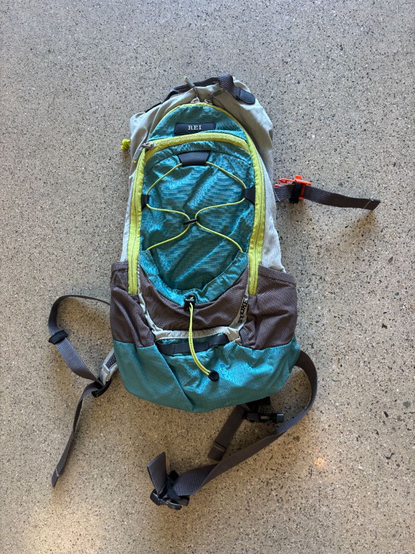 Teal/Grey/Lime REI Backpack, 29L