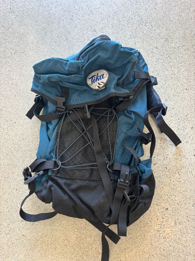 Teal Tika Institution backpack, 70L