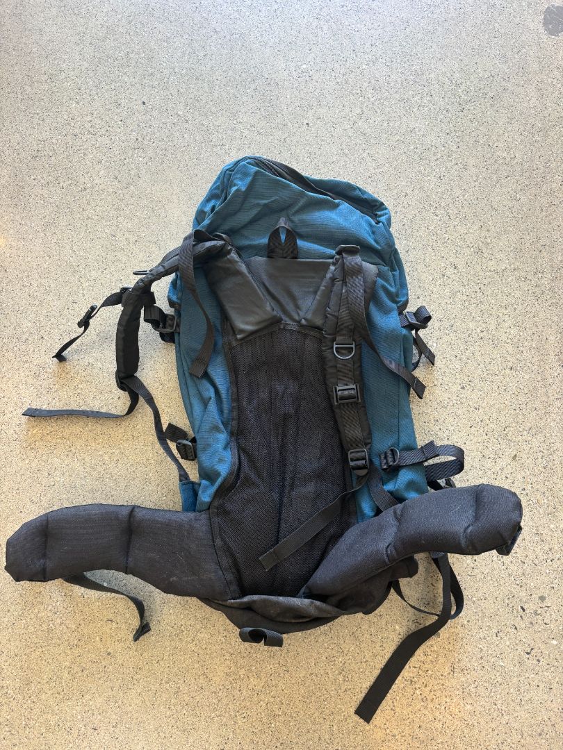 Teal Tika Institution backpack, 70L