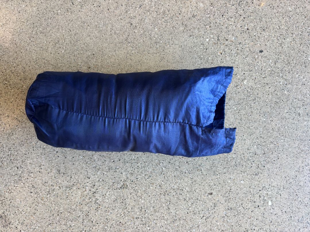 blue Unbranded Self-inflating camping pillow, Single