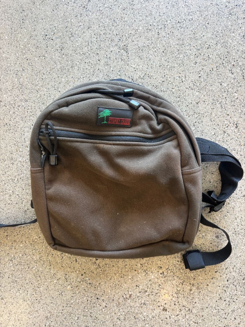 Olive brown Stoney Creek Windproof Stealth Series daypack, 20L