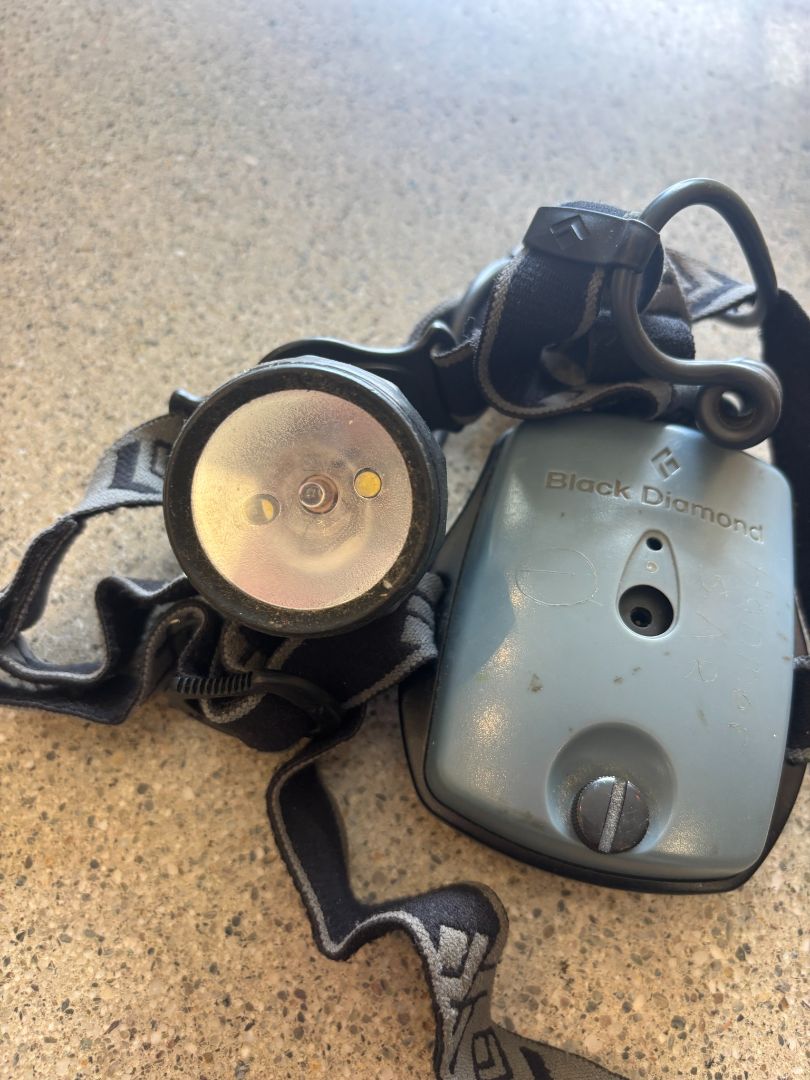 Black / Grey Black Diamond Rechargeable headlamp, One Size