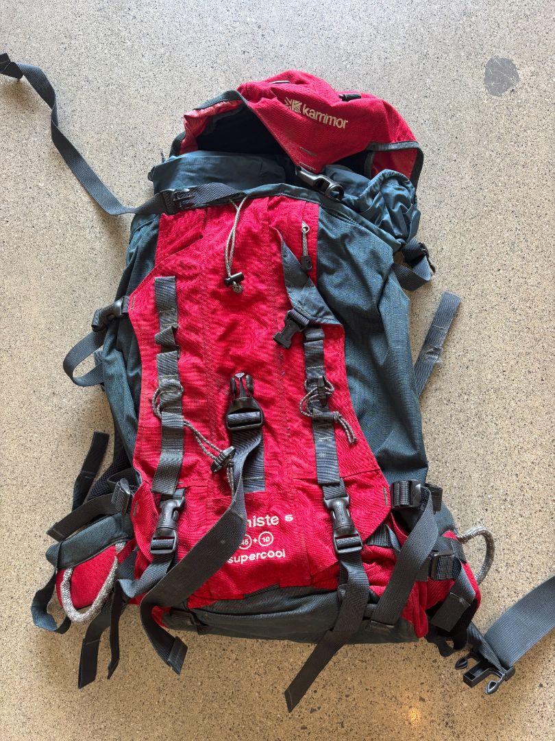 Red Karrimor Alpiniste S 45+10 backpack, 45+10L