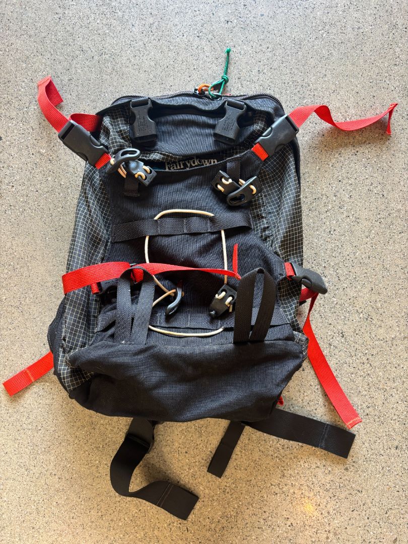 Black Fairydown Jura backpack, 45L