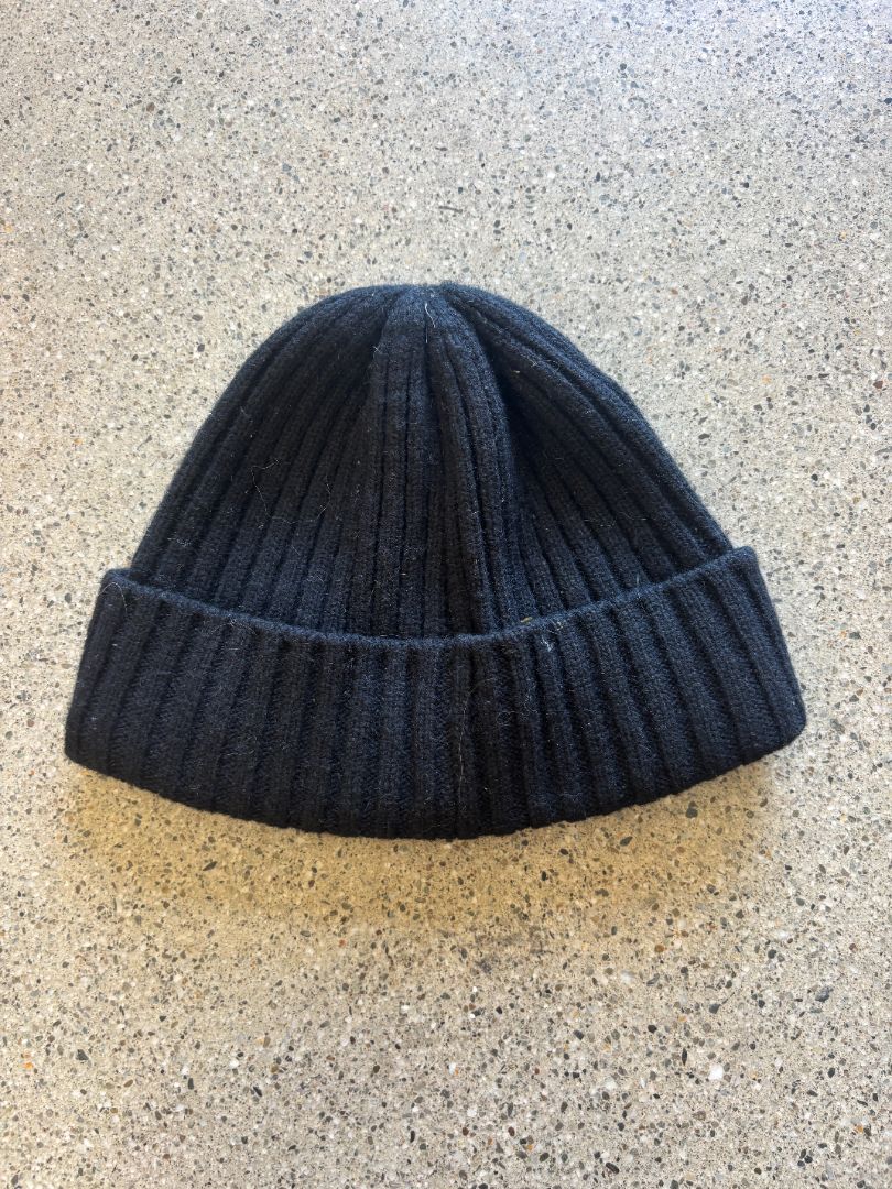 Black Will + Bear Wool Beanie, One Size