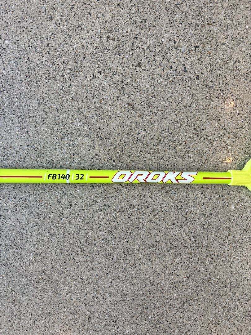 yellow Oroks FB140 32 Floorball Stick, Junior