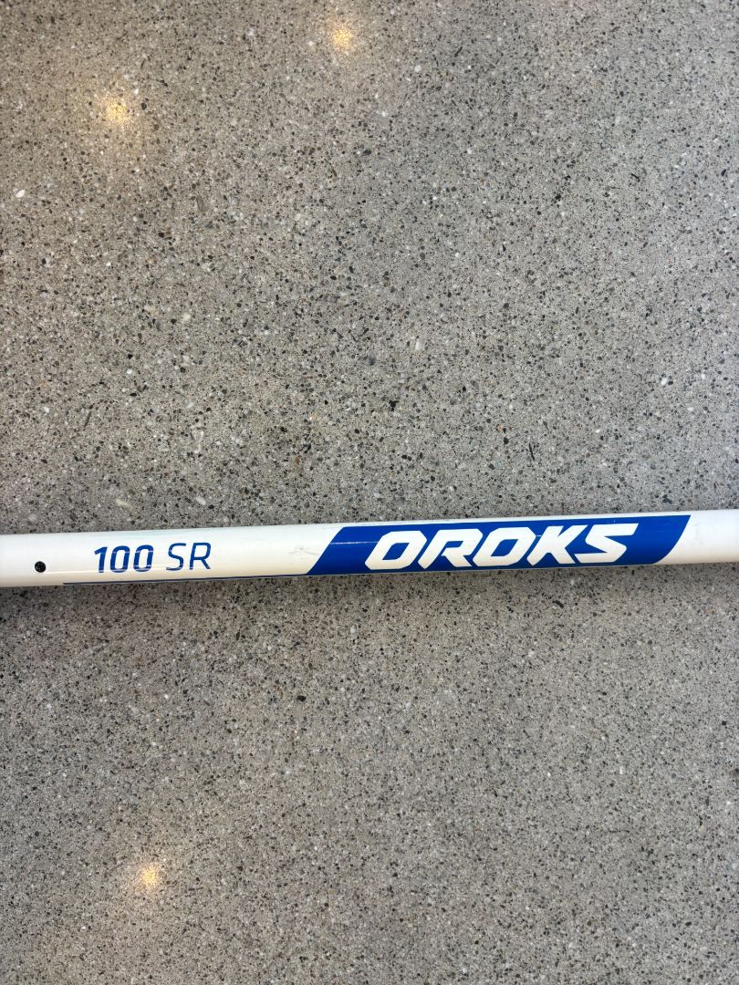 white/blue Oroks 100 SR Floorball Stick, Senior
