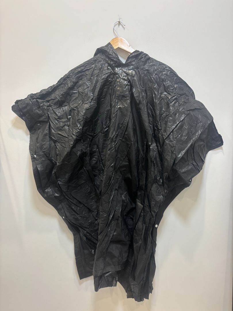 Black  Rain Poncho, One Size