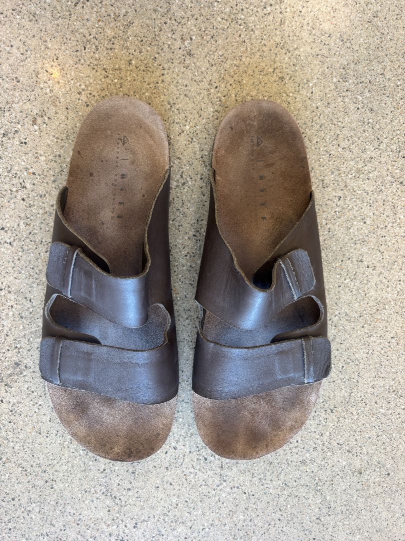 Brown Reef Ojai Two Bar Leather Sandals, US 13 / EU 46