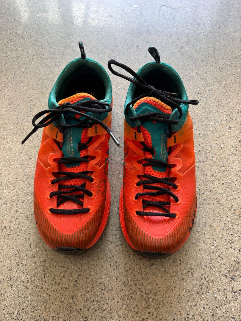 Orange/Teal Merrell MTL Trail Running Shoes, US 8 (EU 38.5)