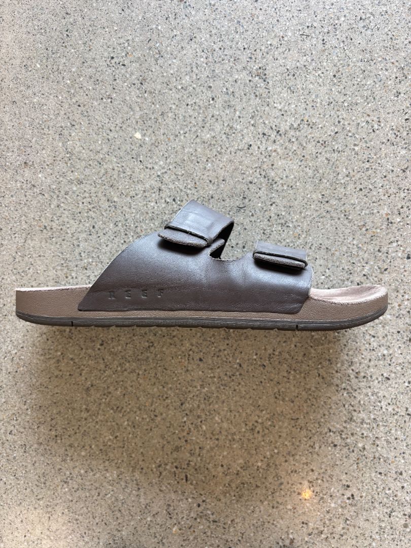 Brown Reef Ojai Two Bar Leather Sandals, US 13 / EU 46