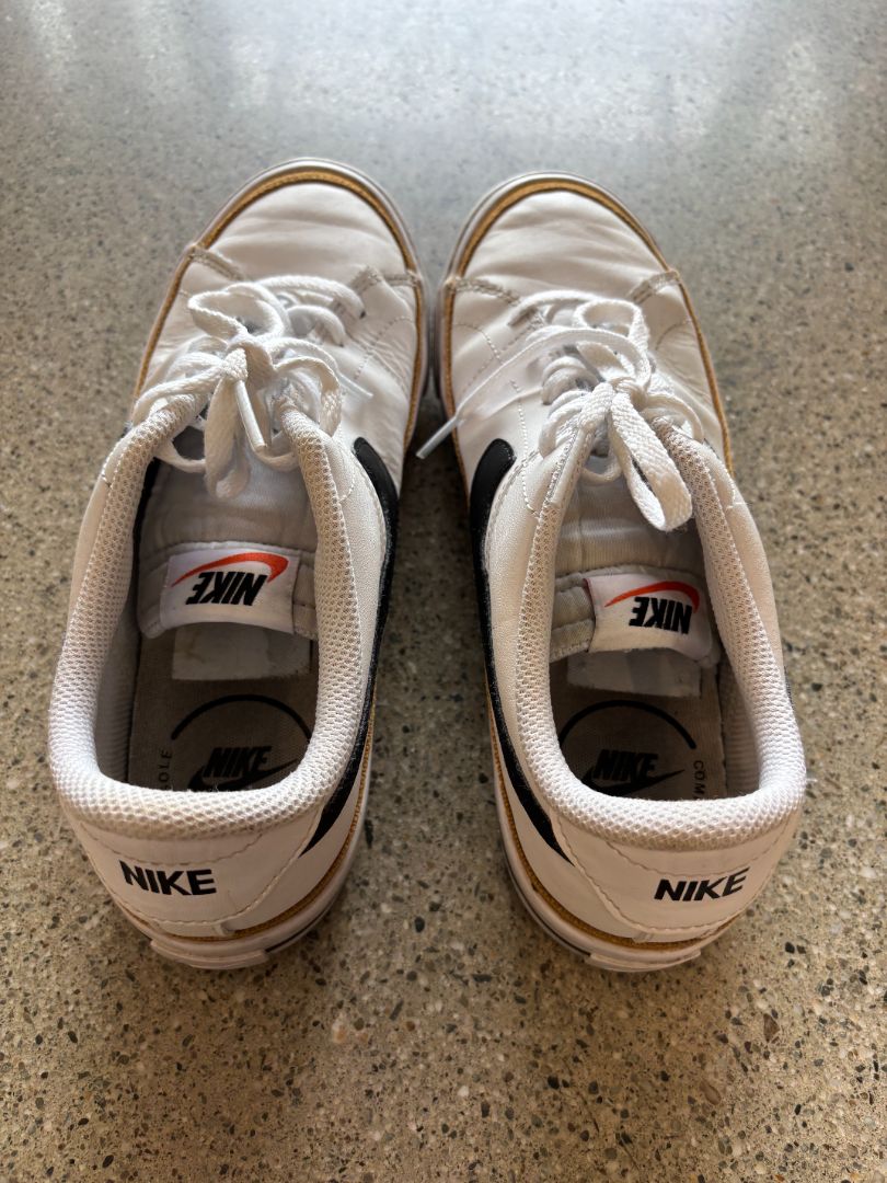 White/Black Nike Killshot 2 Leather Sneakers, Women’s 8.5