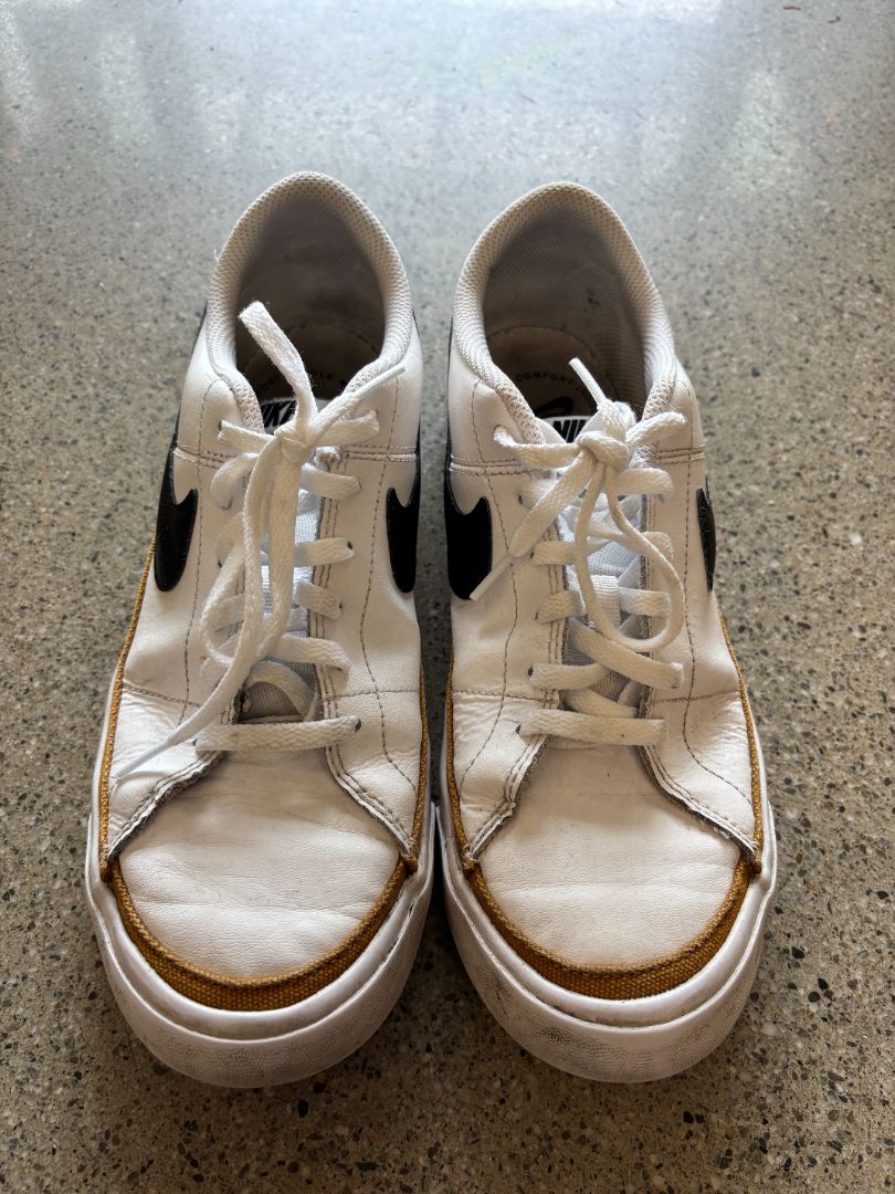 White/Black Nike Killshot 2 Leather Sneakers, Women’s 8.5