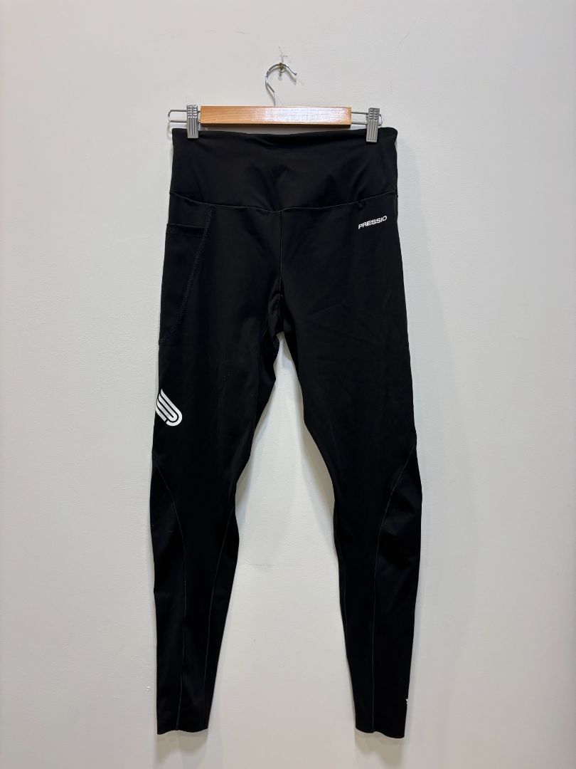 Black Pressio Women's Compression Tights, Medium Tall