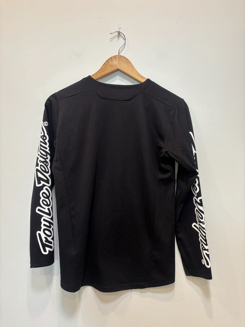 Black Troy Lee Designs Youth Long Sleeve Jersey, Youth X-Large