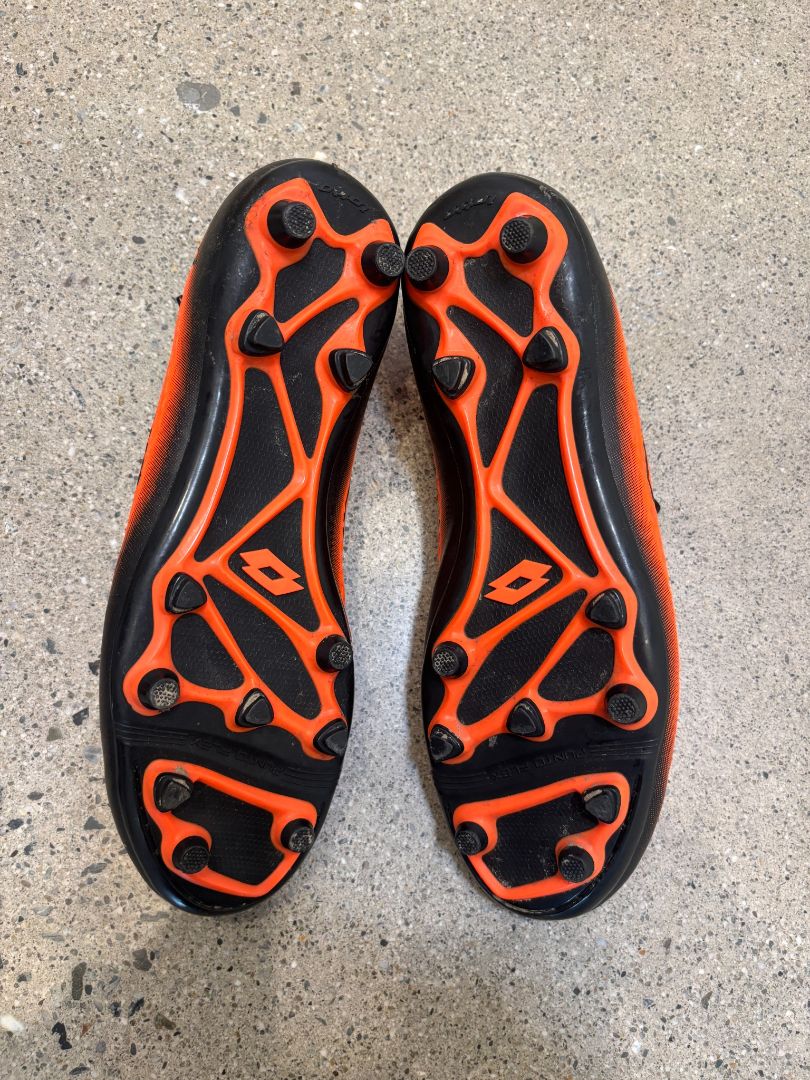 Orange/Black Lotto Solista FG Football Boots, EU 43