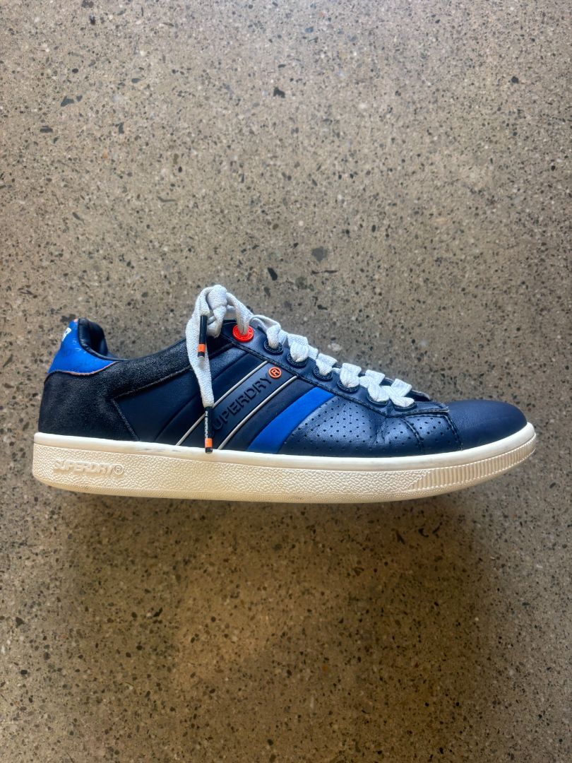 Navy Blue / Blue / White Superdry Classic Low-Top Sneakers, US 8 / EU 41
