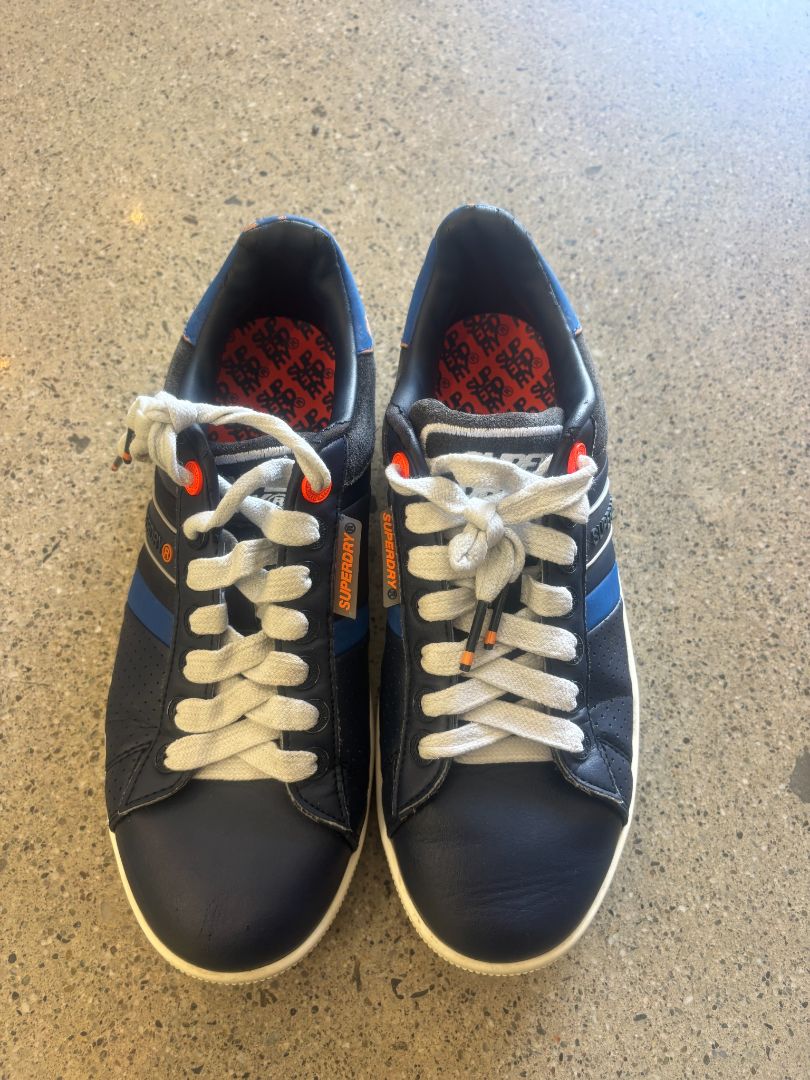 Navy Blue / Blue / White Superdry Classic Low-Top Sneakers, US 8 / EU 41