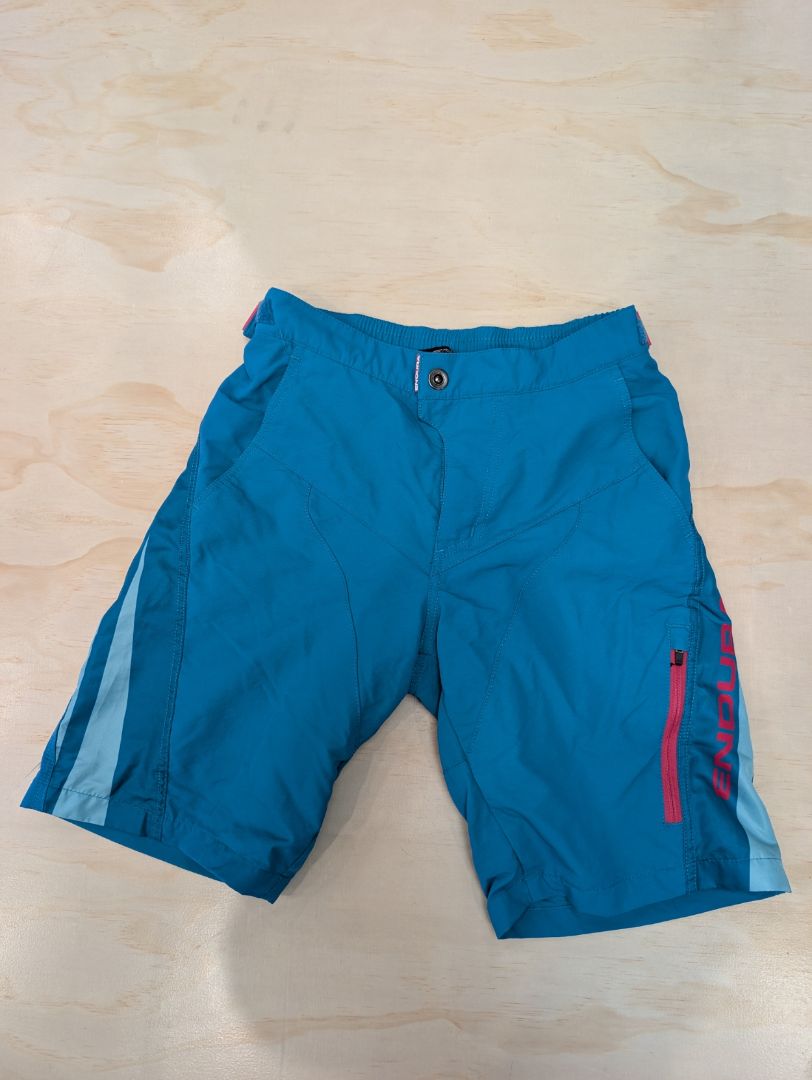 Blue Endura Girls Shorts, 11 - 12