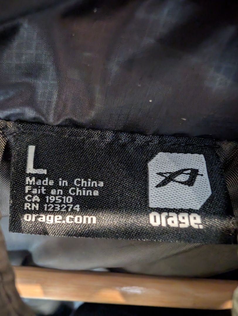 Black Orage Down Jacket, L