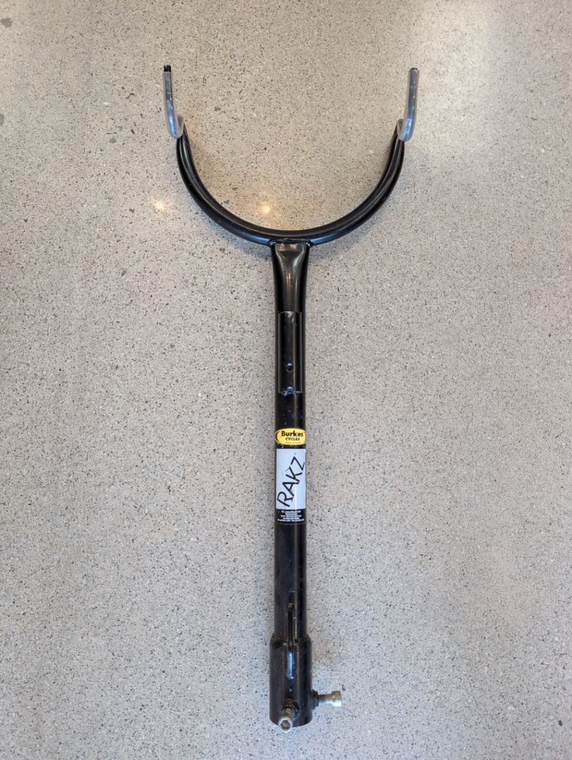 Black RAKZ Single-bike Towball Rack