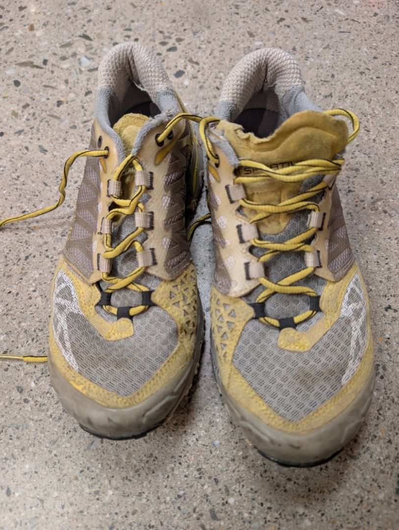 Yellow/Grey La Sportiva Bushido W, EU 38.5