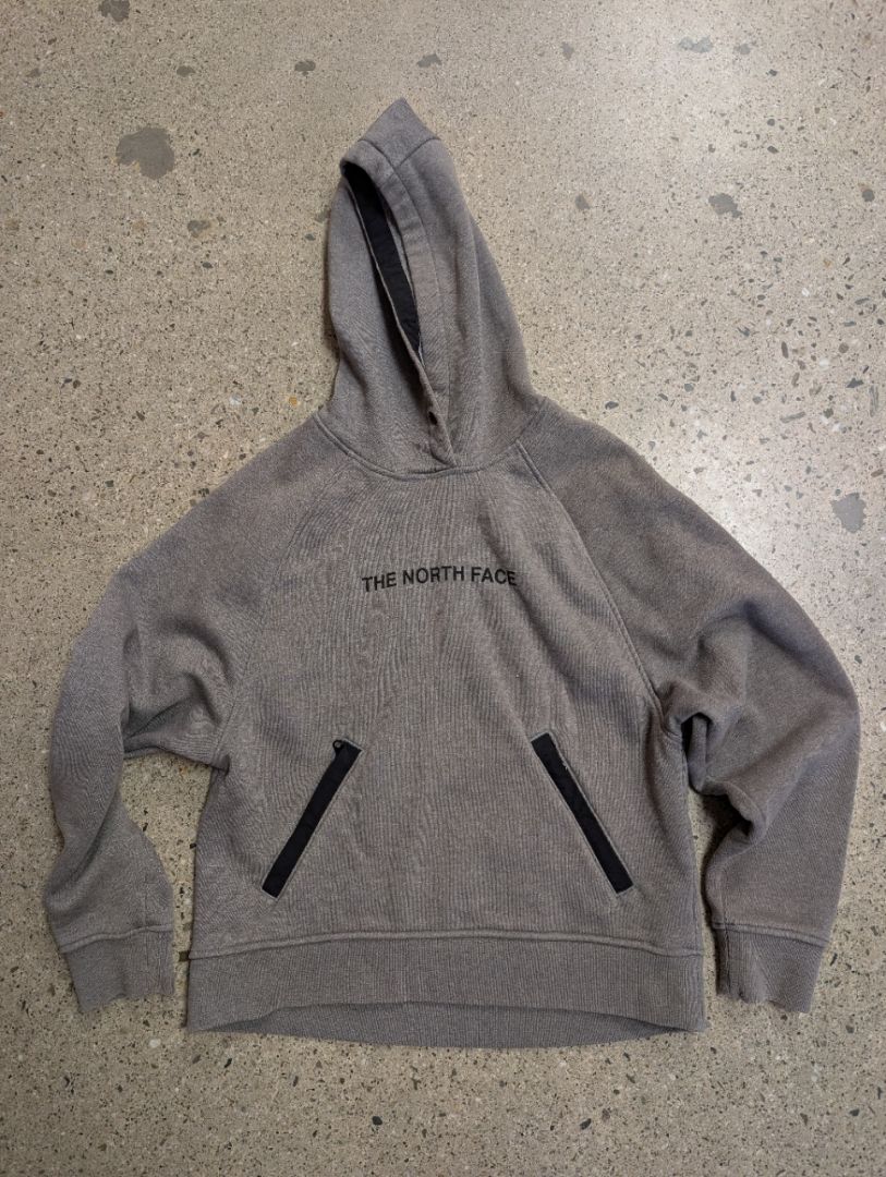 Grey The North Face Fleece-Lined Hoodie, S