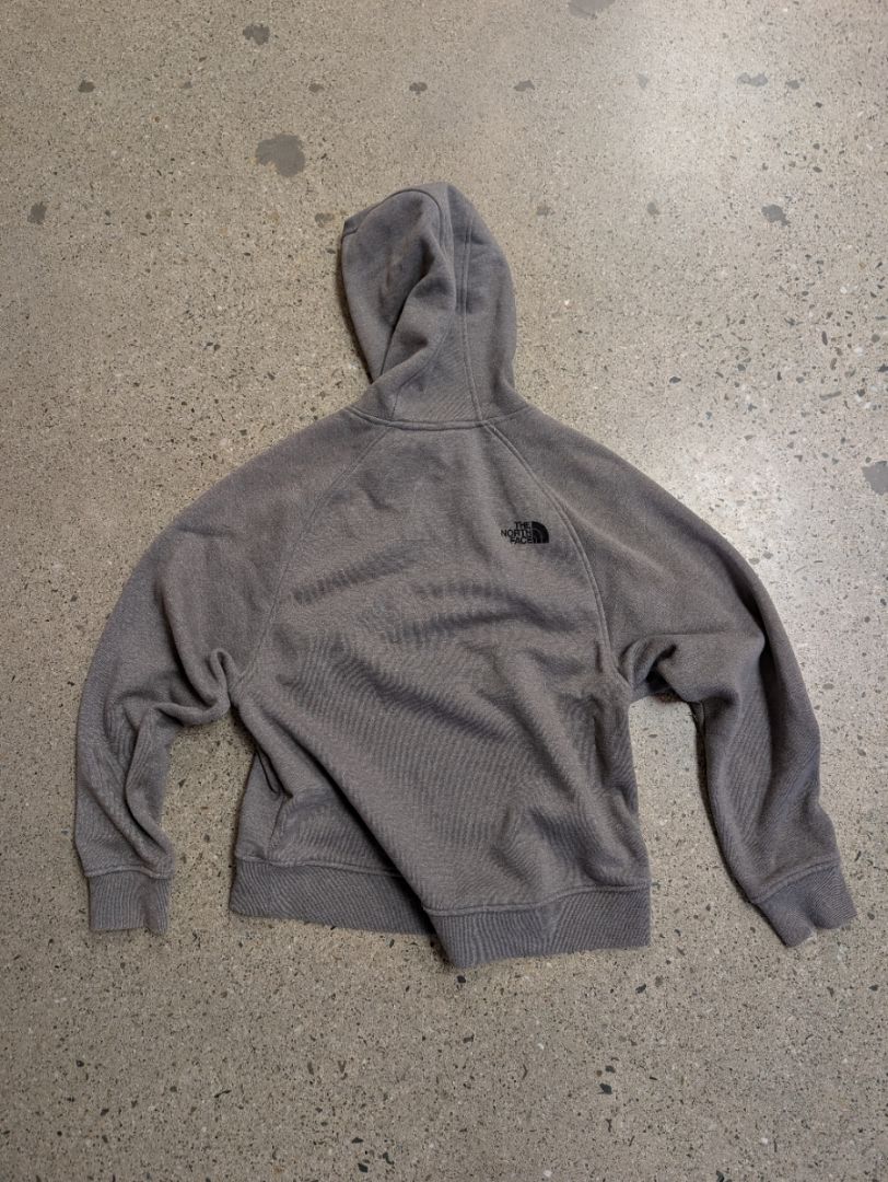 Grey The North Face Fleece-Lined Hoodie, S