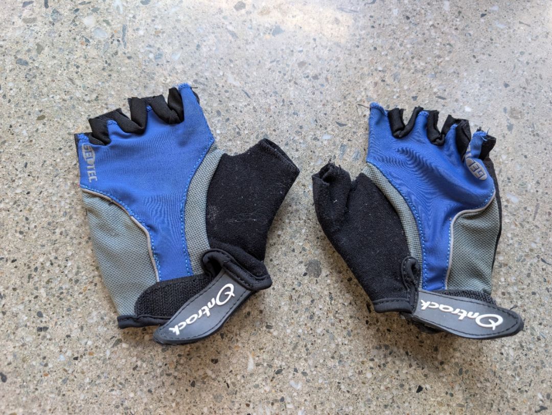 Blue Ontrack Cycling Gloves, XS