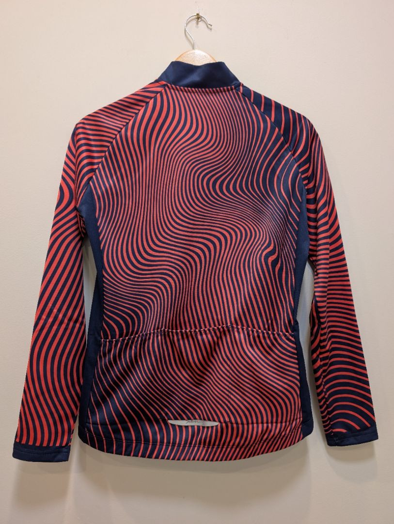 Red/Navy Silversky Thermal cycling jersey, Women's M