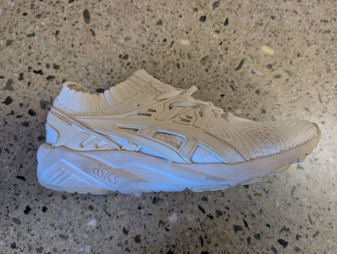 White Asics Gel-Kayano Trainer Knit, EU 36