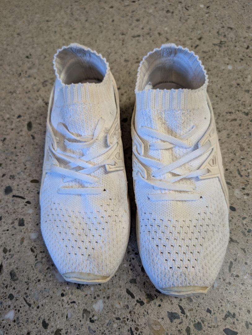 White Asics Gel-Kayano Trainer Knit, EU 36