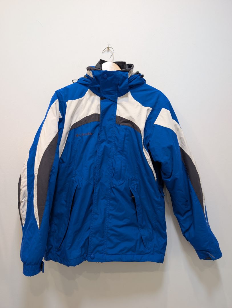 Blue/Grey/Black Columbia 3 in 1 Jacket, S