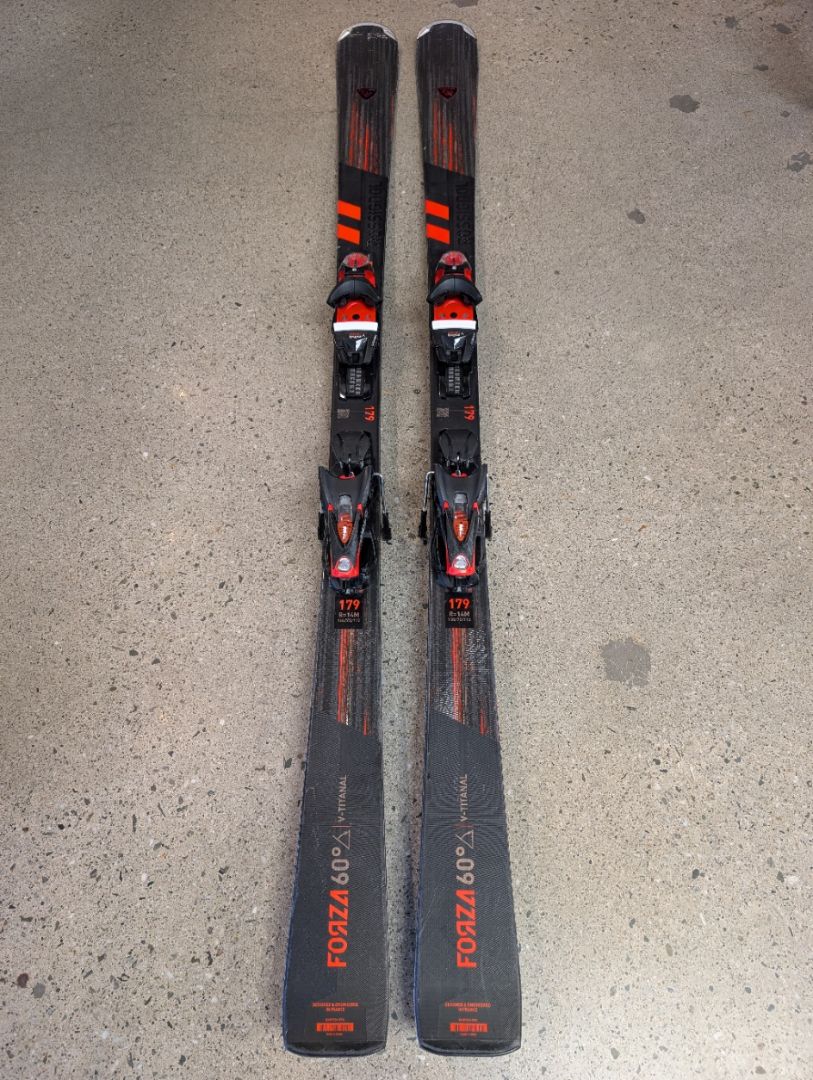 Black/Red Rossignol Forza 60° V-Titanal, 179 cm