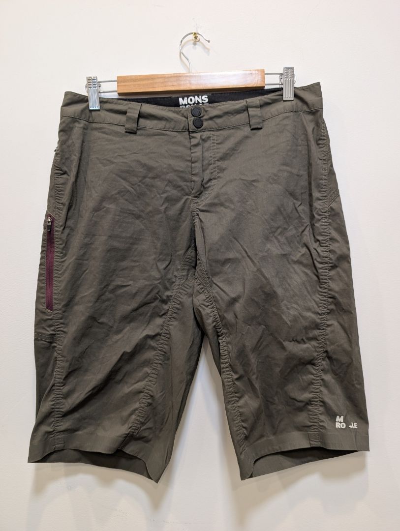 Olive Mons Royale Merino Trail Shorts, M