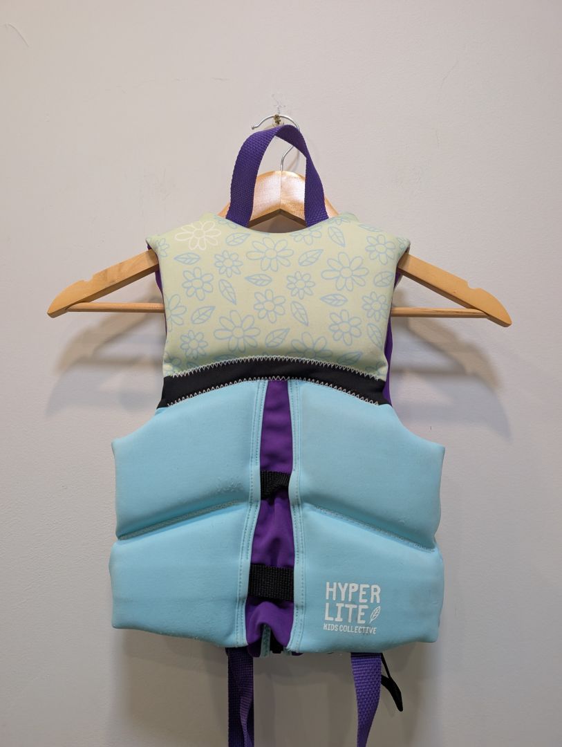 Aqua / Purple Hyperlite Kids Collective Child Life Vest, Child 15–25 kg