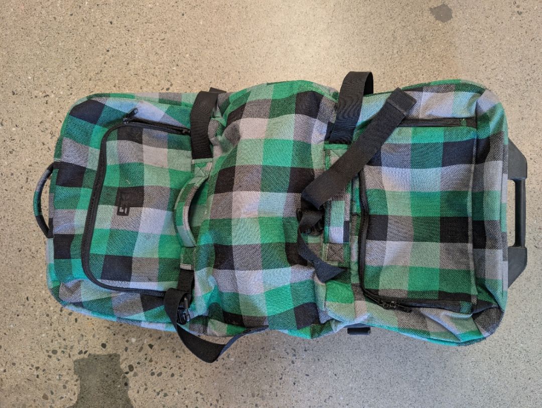 Green Plaid Dakine Split Roller LG, Large