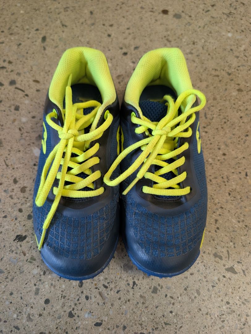 Navy/Yellow Kookaburra Neon Junior Hockey Shoes, EU 34 / UK 2 / US 3Y