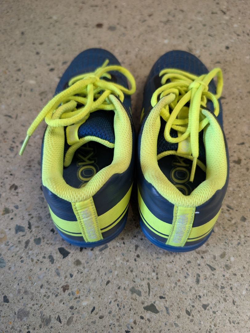 Navy/Yellow Kookaburra Neon Junior Hockey Shoes, EU 34 / UK 2 / US 3Y