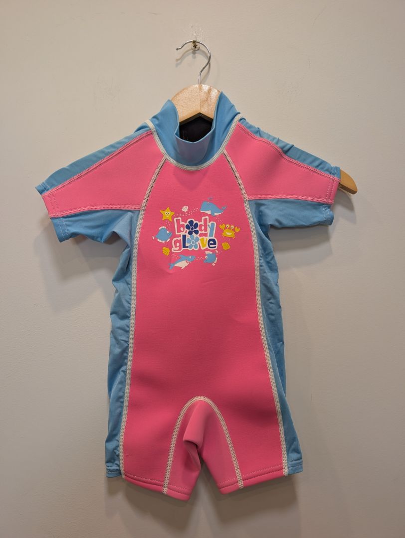 Pink/Blue Body Glove Shorty Wetsuit, Child 4