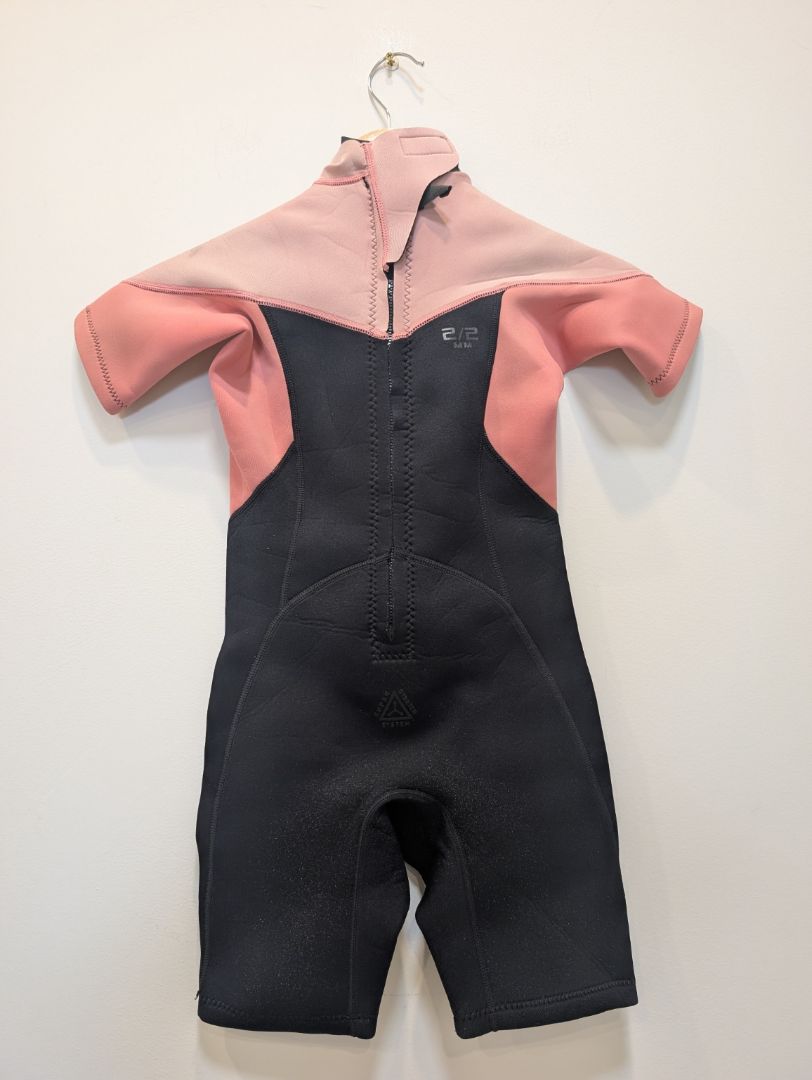 Pink/Black Torpedo7 Shorty Wetsuit, Child 8