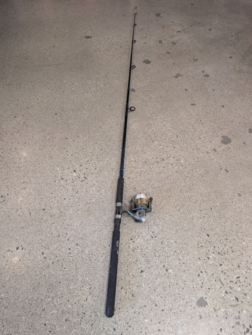 Black Butterworth Graphlite CG10 Rod & Gold Island 50 Reel, 2.4m